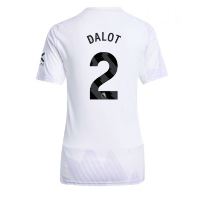 Manchester United Diogo Dalot #2 Gostujuci Dres za Ženska 2025-26 Kratak Rukav Manchester United Diogo Dalot #2 Gostujuci Dres za Ženska 2025-26 Kratak Rukav